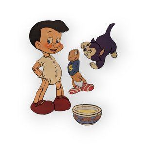 Carlo Collodi / Walt Disney's Pinocchio Paper Doll Cut Outs 1939